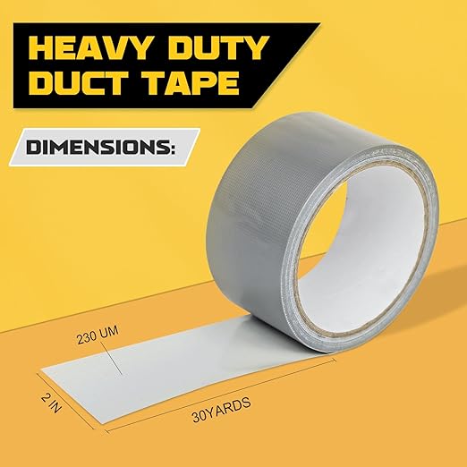 SIKEDEPRO Duct Tape, Silver Tape，5 Rolls 2 inches x 30 Yards ducttape,Strong, Flexible,Heavy Duty Duct Tape，Waterproof Bulk Value for Indoor & Outdoor Repairs, Industrial Use