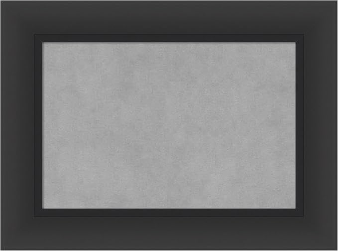 Amanti Art Black Framed Magnetic Board 17x23 Small Vision Board for use with Magnets, 100% Metal Sheet to Display Items as Office Decor or for Home Organization in mudroom, Kitchen or Kids Room