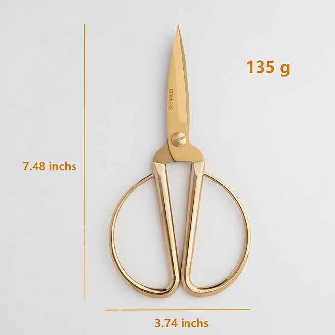Ribbon Cutting Ceremony Kit,With Gold scissors,Scissors Blade Sheath and a pair of white gloves,Suitable for Ribbon-cutting ceremony,Office,Home,and Crafts, Right/Left Handed (Mirror-finish handle)