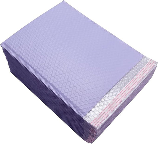 Padded Poly Mailers MEIANJU Bubble Mailer Envelopes Packaging Mailing Envelope Bags Shipping Bag Mail Packing Business Supplies,L13xW10 inch purple 25-Pack