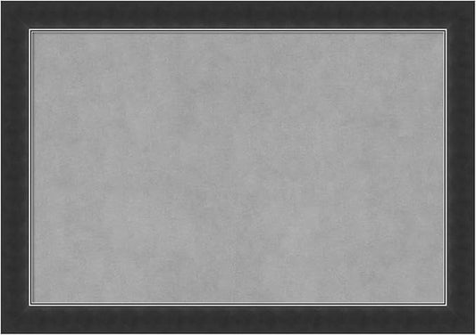 Amanti Art Black Framed Magnetic Board 19x27 Medium Vision Board for use with Magnets, 100% Metal Sheet to Display Items as Office Decor or for Home Organization in mudroom, Kitchen or Kids Room