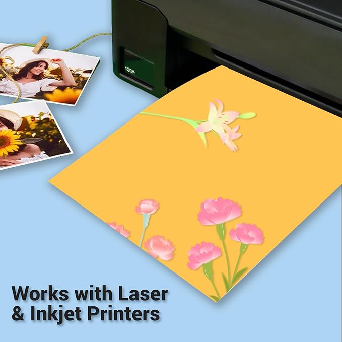 Cardstock 8.5 x 11, Thick Printer Paper 75 lb/200 gsm, 40 Sheets Card Stock Yellow, Heavy Card stock, Art CardStock Paper for Invitations, Diy Cards, Business Cards, Menus, Crafts, Drawing etc