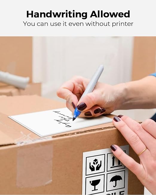 MUNBYN Thermal Direct Shipping Labels, 4x6 Labels for Thermal Printer, 500 Sheets/1 Rolls, Commercial Grade