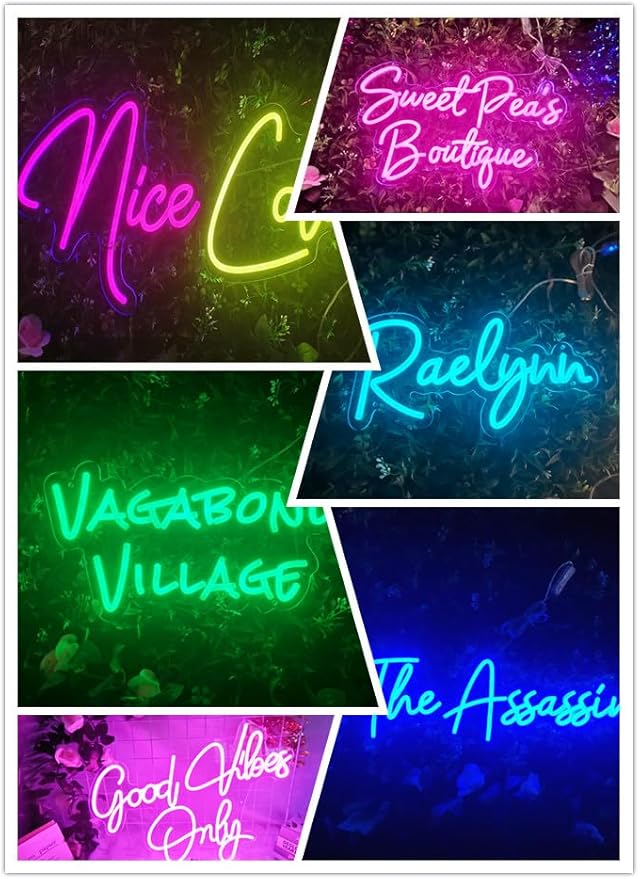 Custom Neon Sign,Gifts for girl,kids,Christmas, Wedding Party,Family,Bar,Salon.led sign &Company Logo or Business Name light sign,birthday present.