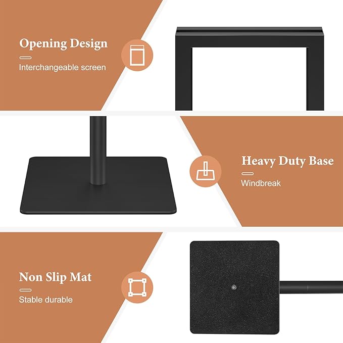 Relx Standing Sign Holder 11 x 17, Adjustable Pedestal Sign Stand, Double-sided Floor Signage Stands for Outdoor Indoor Poster Display