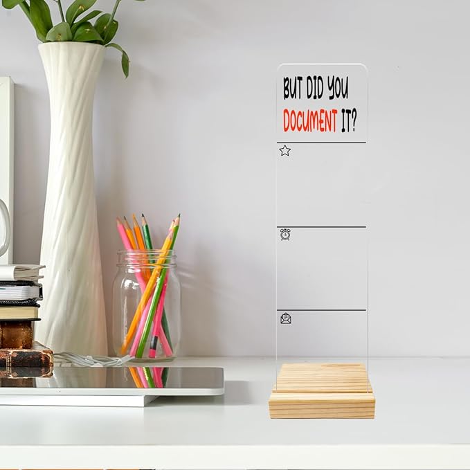 Monitor Memo Board Computer Monitor Memo Board But Did You Document It Sign Acrylic for Computer Monitors No Screen Damage With Removable Design 12.6x 3.15 x 0.2 inches