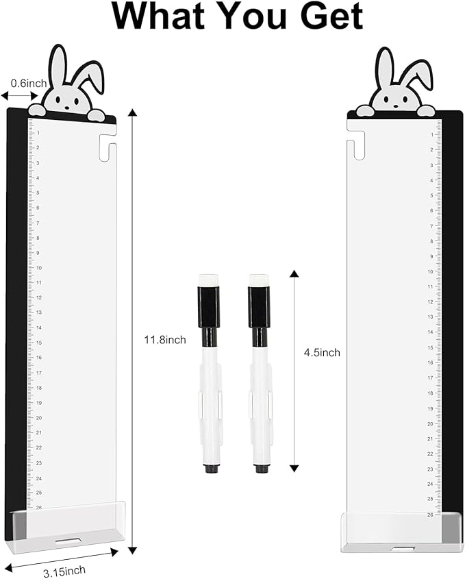 Office Desk Accessories 2pcs Computer Monitor Memo Board - Transparent Computer Side Panel Memo Creative Monitor Side Panel with Phone Holder Suitable for Office Home Desktop (with Grease Pencil)