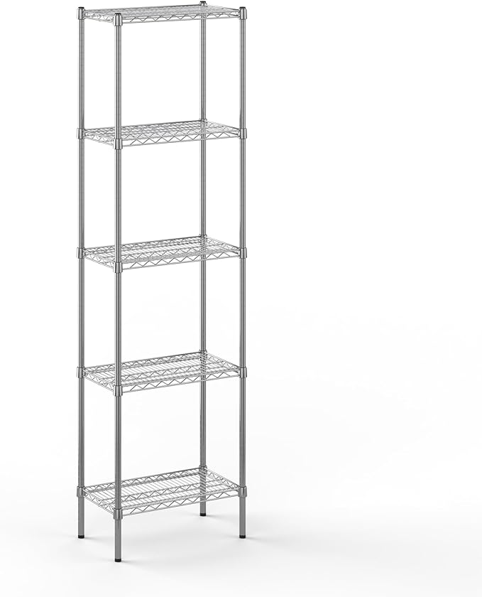 Regal Altair 14" Deep x 24" Wide x 86" Height Wire Shelving Kit | 5-Tier | NSF Commercial Storage Rack Unit