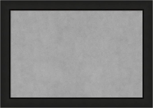 Amanti Art Black Framed Magnetic Board 19x27 Medium Vision Board for use with Magnets, 100% Metal Sheet to Display Items as Office Decor or for Home Organization in mudroom, Kitchen or Kids Room