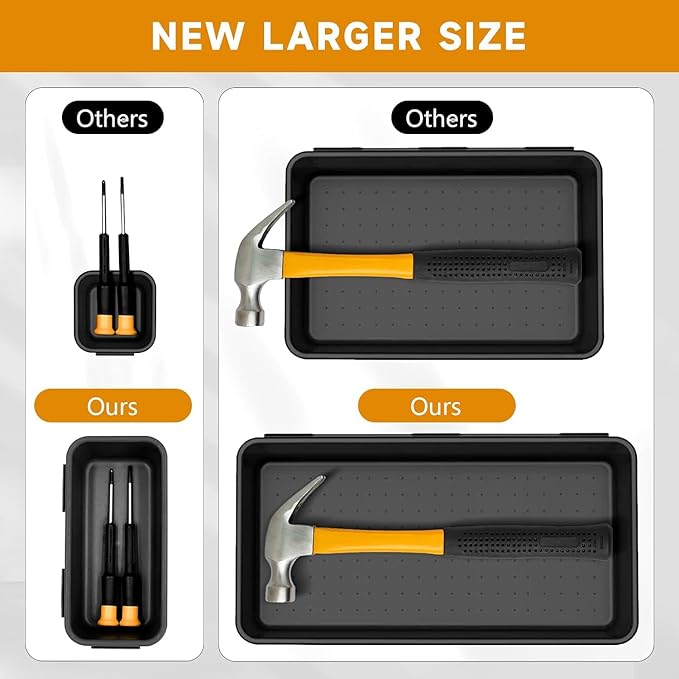 FLYVOLE Tool Box Organizer Tray, Toolbox Desk Drawer Organizer, Tool Box Tray, Toolbox Organization Storage for Rolling Tool Chest (24 PCS)