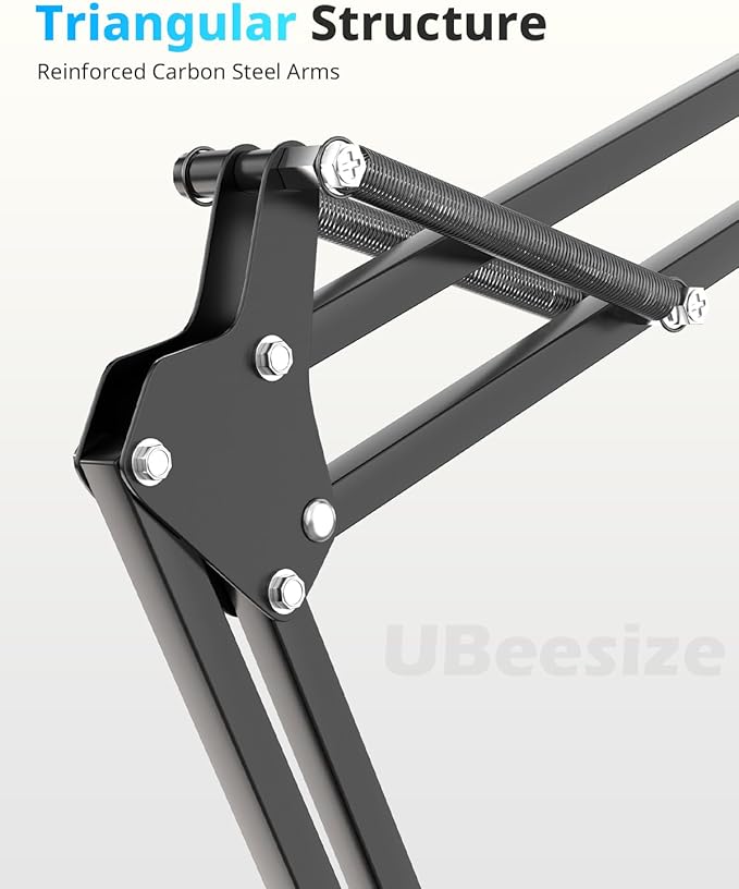 UBeesize Overhead Phone Mount, Flexible Webcam Arm with Phone Holder and Ball Head, Overhead Tripod for Phone Drawing Live Streaming Cooking Flat Photography