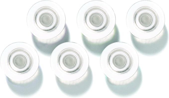Quartet Strong Magnets, Glass Whiteboard, Dry Erase Board, Large, Clear Rare Earth Magnets, 6 Pack (85391)