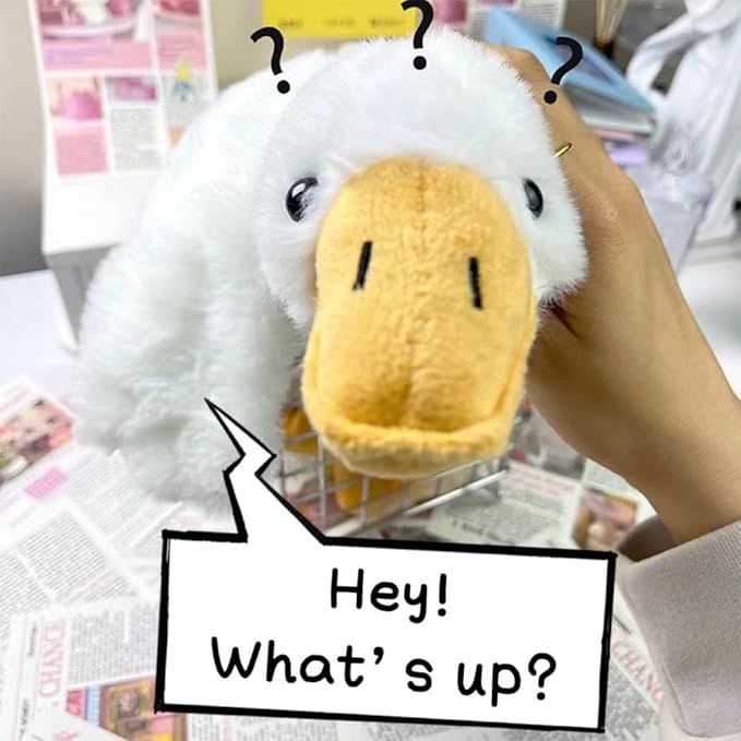 XZR Cute Pen Bag Case Box Stocking Stuffers Cute Creative Animal Cartoon Large Capacity Shark Bird Zipper Organizer Storage Bag Box Nice Gift (Goose)