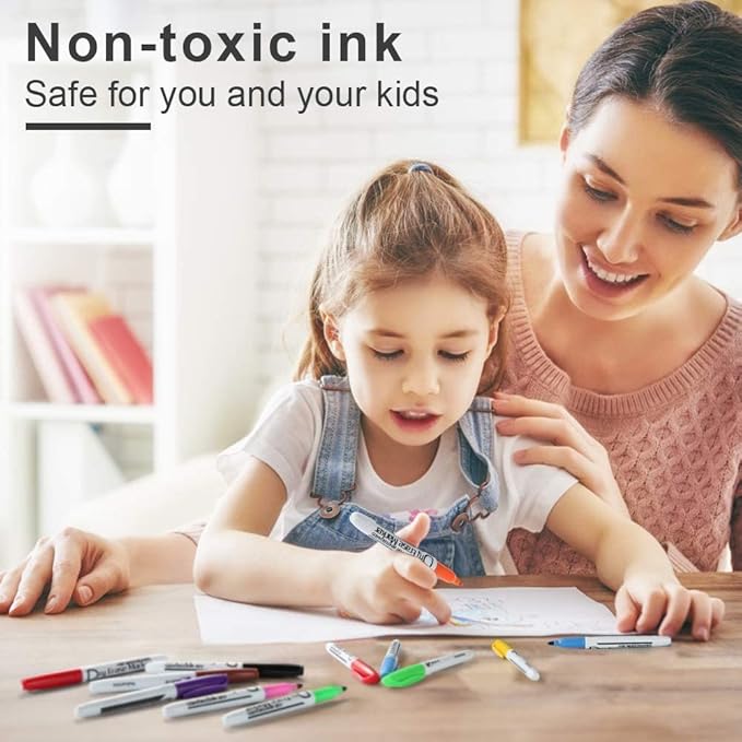 Volcanics Christmas Dry Erase Markers – Colored Whiteboard Markers with Giftable Holiday Packaging, 12 Pcs, Ideal Stocking Stuffer, Teachers & Families