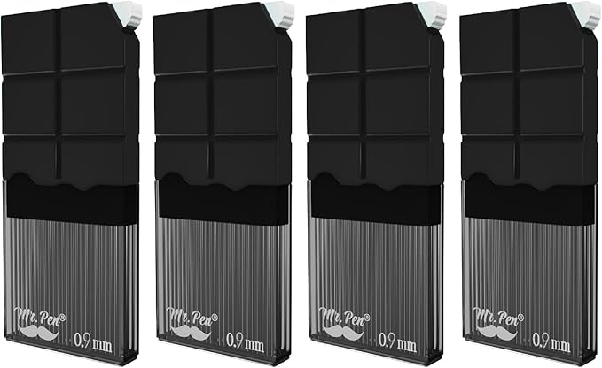 Mr. Pen- 0.9 Millimeter Lead Refills for Mechanical Pencils, 2B, 4 Pack, 280 PCS, 0.9 Lead Refills