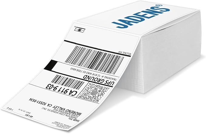JADENS Thermal Labels, 500pcs 4×6 Shipping Labels