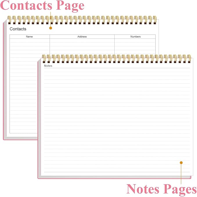 Weekly Productivity Planner - 8.5" x 11" Dashboard Desk Notepad Has 6 Focus Areas to List Tasks for Goals, Projects, Clients, Academic or Meal-Organize Your Daily Work Efficiently, 54 Weeks, Pink