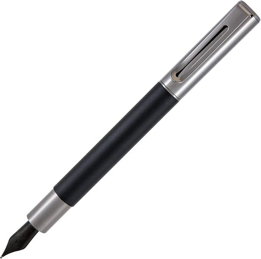 Monteverde USA Ritma Fountain Pen in Black – Extra Fine Nib Precision JoWo Stainless Steel Refillable Ink Cartridge/Converter – Ideal for Professionals & Artists