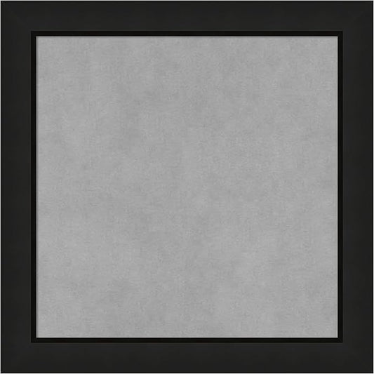 Amanti Art Black Framed Magnetic Board 19x19 Small Vision Board for use with Magnets, 100% Metal Sheet to Display Items as Office Decor or for Home Organization in mudroom, Kitchen or Kids Room