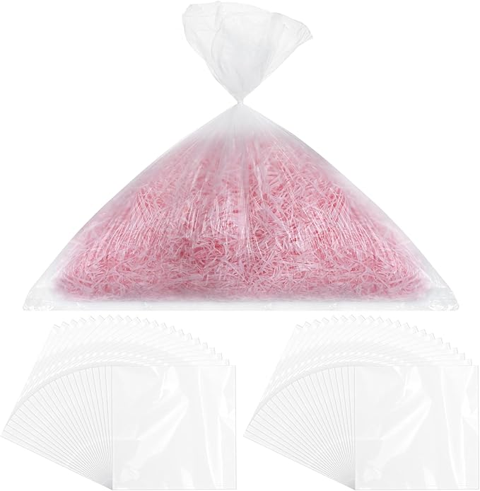 Dinifee 200 Pcs Shredder Bags 10 Gallon Size Clear Bag Fits Most 6 to 7 Gallon Size Shredders for Home Office Paper Trash