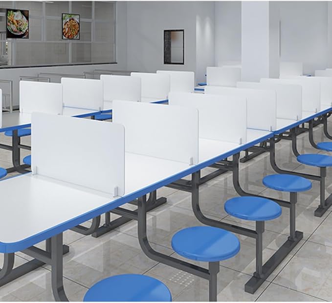 STOBOK Anti-Droplet Partition Board 15.7X11.8 Inch Desktop Spray Proof Guard for Dining Table Office Desk Divider Panel with Rounded Edges for