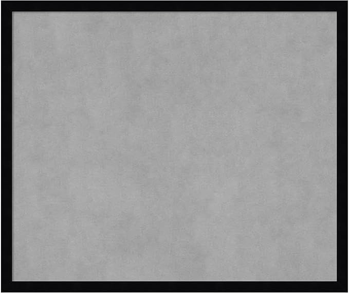 Amanti Art Black Framed Magnetic Board 21x25 Medium Vision Board for use with Magnets, 100% Metal Sheet to Display Items as Office Decor or for Home Organization in mudroom, Kitchen or Kids Room