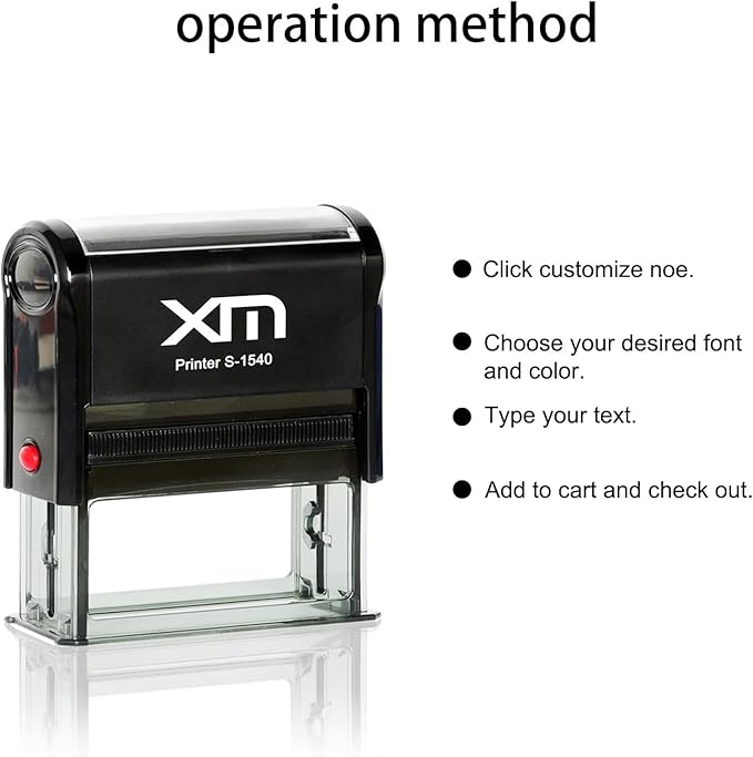 Laoife Custom Stamp Self Inking - 4-Line Personalized Address Stamps | US-Made Return Address Labels | Replaceable Ink & Multi-Scene Use, Small