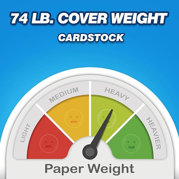 Chell 200 Count Blank Index Cards 3x5 Inch Heavyweight, No Bleed-Through, Double Side Unlined, 74 lb. Cover Weight, White
