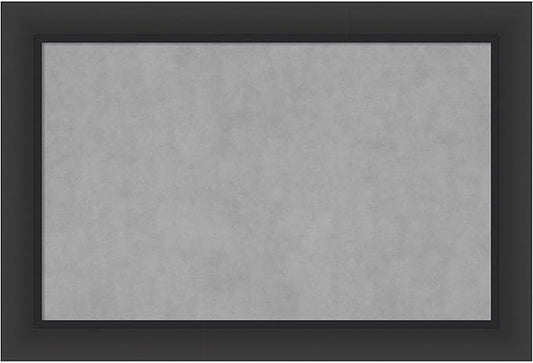 Amanti Art Black Framed Magnetic Board 25x37 Large Vision Board for use with Magnets, 100% Metal Sheet to Display Items as Office Decor or for Home Organization in mudroom, Kitchen or Kids Room
