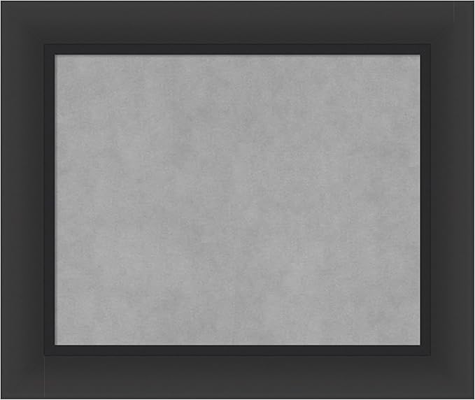 Amanti Art Black Framed Magnetic Board 21x25 Small Vision Board for use with Magnets, 100% Metal Sheet to Display Items as Office Decor or for Home Organization in mudroom, Kitchen or Kids Room