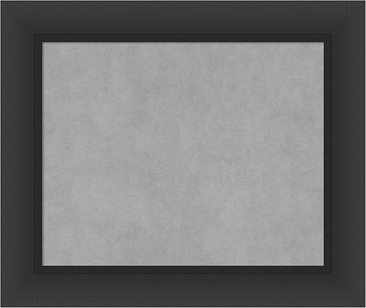 Amanti Art Black Framed Magnetic Board 21x25 Small Vision Board for use with Magnets, 100% Metal Sheet to Display Items as Office Decor or for Home Organization in mudroom, Kitchen or Kids Room