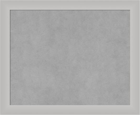 Amanti Art Silver Framed Magnetic Board 19x23 Small Vision Board for use with Magnets, 100% Metal Sheet to Display Items as Office Decor or for Home Organization in mudroom, Kitchen or Kids Room