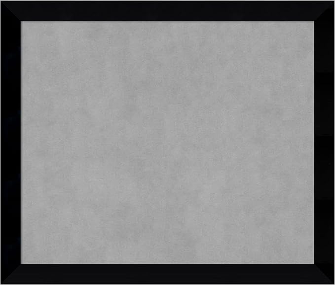 Amanti Art Black Framed Magnetic Board 23x27 Medium Vision Board for use with Magnets, 100% Metal Sheet to Display Items as Office Decor or for Home Organization in mudroom, Kitchen or Kids Room