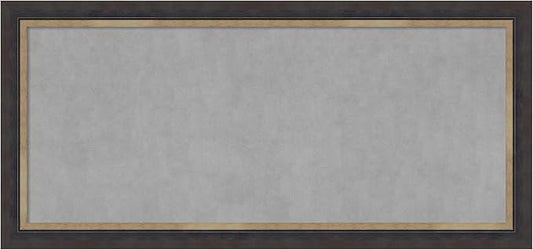 Amanti Art Black Framed Magnetic Board 25x53 Oversize Vision Board for use with Magnets, 100% Metal Sheet to Display Items as Office Decor or for Home Organization in mudroom, Kitchen or Kids Room