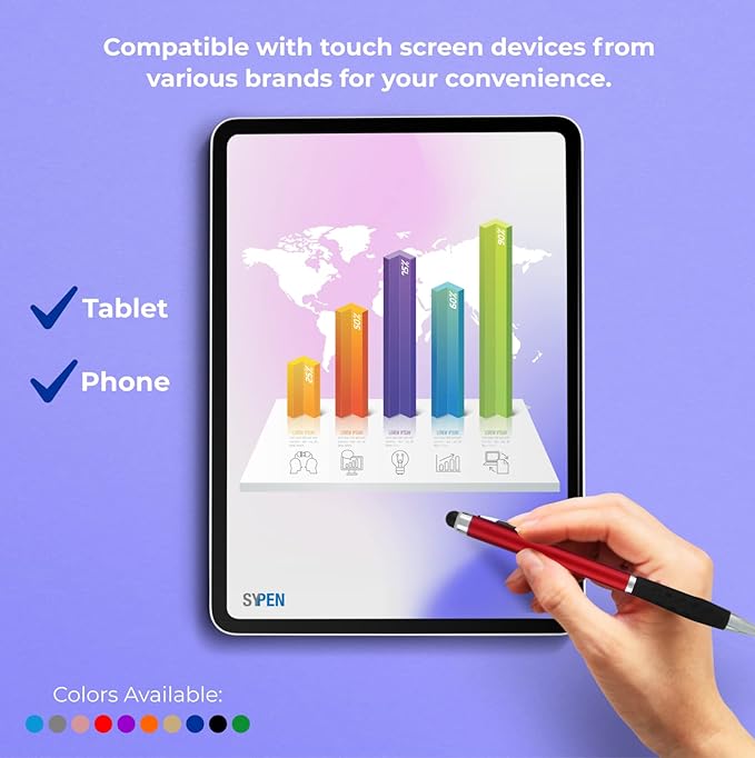 SyPen Personalized Pens With your Custom Logo or Text-600 Pack Bulk-for Businesses, Parties, and Events, 2 in 1 Ballpoint Pen & Stylus Compatible with Touchscreen Devices, Gold Barrel, Black Ink