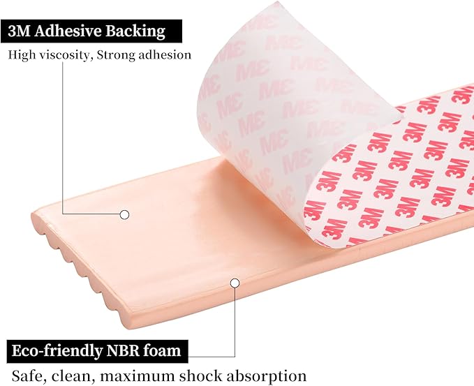 VOCOMO Corner Protector for Baby, Widen Edge Protector with Adhesive Backing, Baby Proofing Edge Corner Protectors Self Adhesive Furniture Corner Guard Bumper for Table, Desk, Fireplace (Pink, 6.6ft)