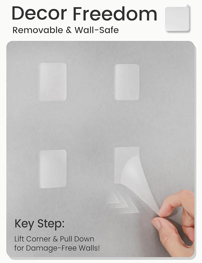 Bumusty Large Cork Board Alternative-47 x35 Felt Bulletin Board Tiles, with 30 Pushpins, 70 Adhesive Tabs, 12-Pack Slat Wall Paneling, Cork Boards for Office Push Pin Board Felt Board-Milky White