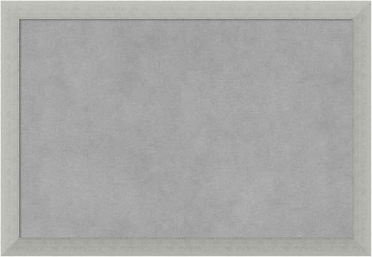 Amanti Art Silver Framed Magnetic Board 14x20 Small Vision Board for use with Magnets, 100% Metal Sheet to Display Items as Office Decor or for Home Organization in mudroom, Kitchen or Kids Room