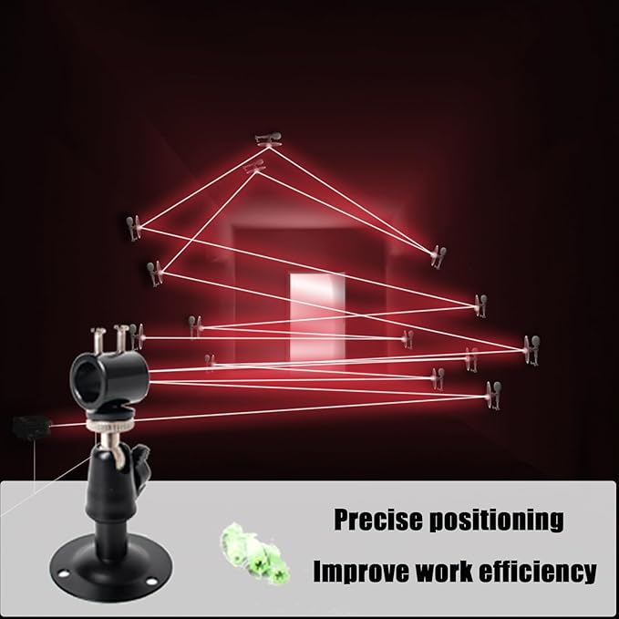 Laser Module Mount Bracket with Cooling Function - 360-Degree Adjustable Positioning - 4 Pack (12mm)