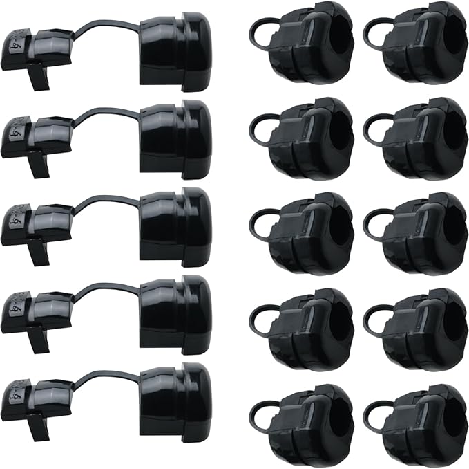 ZCZQC 15PCS Round Cable Release Sleeve Gaskets Round Stress Relief Sleeves Fixed Protection Wire Clips 6N-4