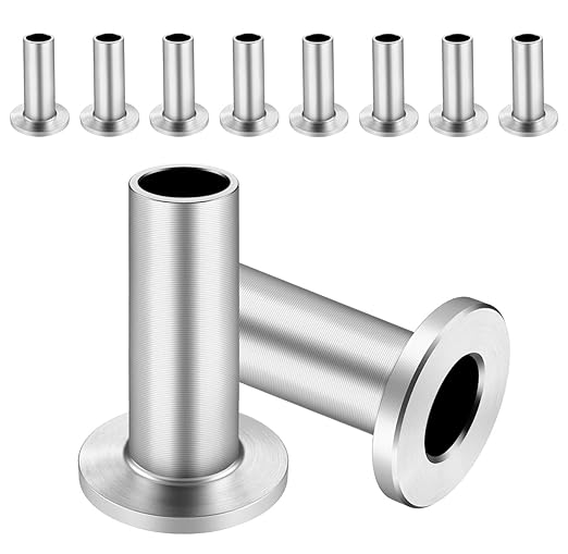 BLIKA 80 Pack Stainless Steel Protector Sleeves for 1/8" 5/32" or 3/16" Deck Cable Railing, for Wood/Composite Posts, T316 Marine Grade, Cable Railing Protector Sleeves