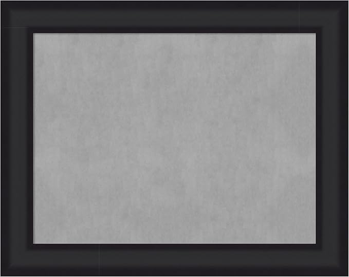 Amanti Art Black Framed Magnetic Board 23x29 Medium Vision Board for use with Magnets, 100% Metal Sheet to Display Items as Office Decor or for Home Organization in mudroom, Kitchen or Kids Room