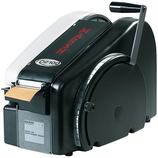 Aviditi Marsh TD2100 Portable Manual Tape Dispenser with US Inch Increments and 110V Heater, 18.9" Length x 10-1/2" Width x 13.7" Height