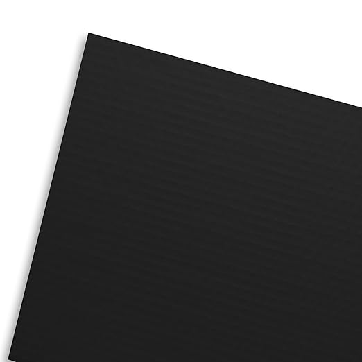 Flipside Products 36” x 48” Project Boards for Presentations, Science Fair, School Projects, Event Displays and Trifold Picture Board, Proudly Made in USA - Black - 24 Pack