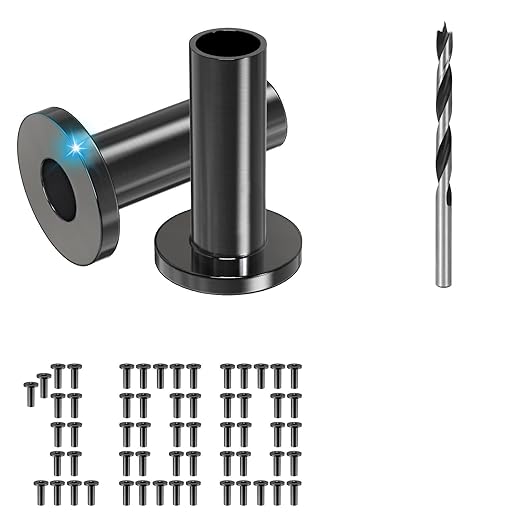 Steel DN Mate 100 Pack Cable Railing Protector Sleeves for 1/8” Deck Railing System, Black Cable Railing Kit Hardware for Wood Post, T316 Stainless Steel Marine Grade DB58