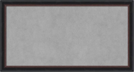 Amanti Art Black Framed Magnetic Board 14x26 Small Vision Board for use with Magnets, 100% Metal Sheet to Display Items as Office Decor or for Home Organization in mudroom, Kitchen or Kids Room