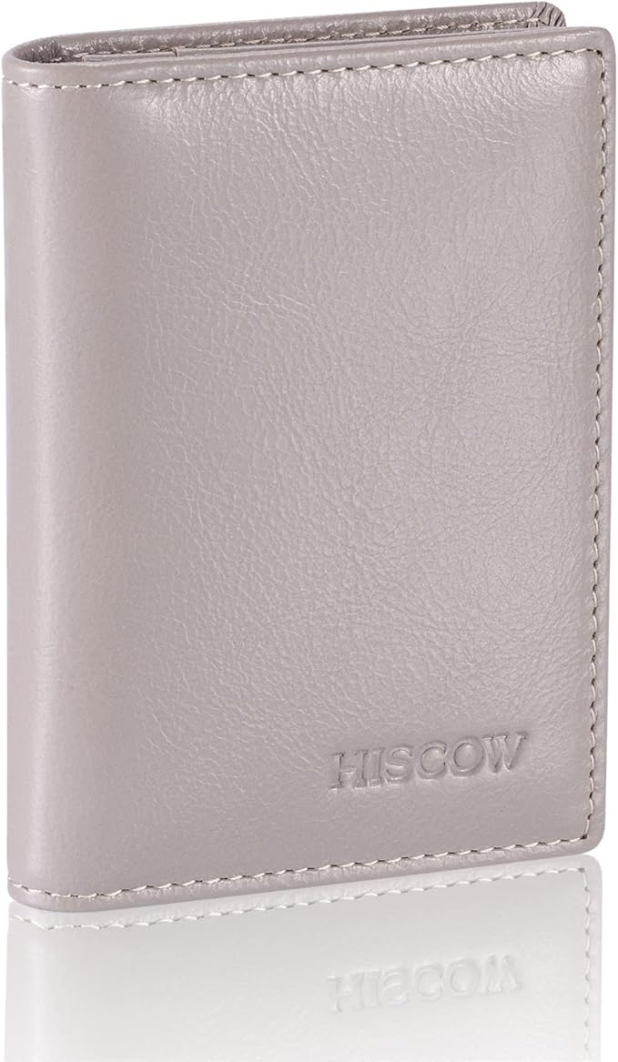 Leather Business Card Case Holder for Men & Women, Italian Calfskin
