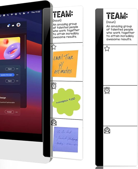 Computer Monitor Memo Board Team Quotes Desktop Logo Decor Monitor Message Board Sticky Notes Office Desk Accessories for Send Family Members Office Friends and Colleagues Gifts