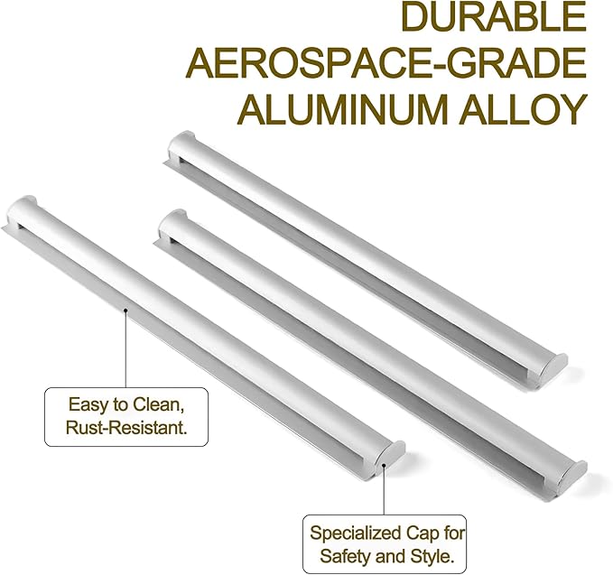 2 Pack Ticket Holders Receipt Holder for Restaurant, No Drill Restaurant Order Ticket Holders for Kitchen Office Walls Refrigerator Home Pubs Bars Cafes(16 Inch, Sliiver, 2p)