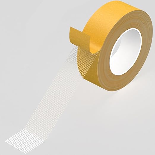 KAIYUER Thin Double Sided Tape Heavy Duty, 1.4" x 66 FT,Double Sided Fabric Tape for Crafts, Walls,Super Sticky Resistente Clear 2 Sided Tape,Easy Use Mounting Tape